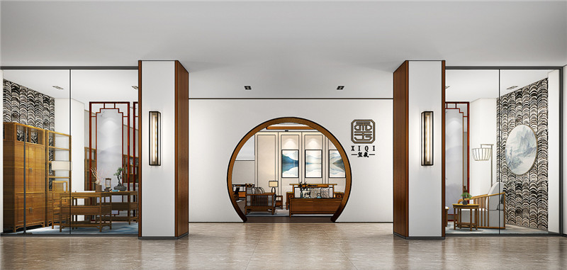 中式展廳設(shè)計(jì)中，中式家具展廳有怎樣的特點(diǎn)？